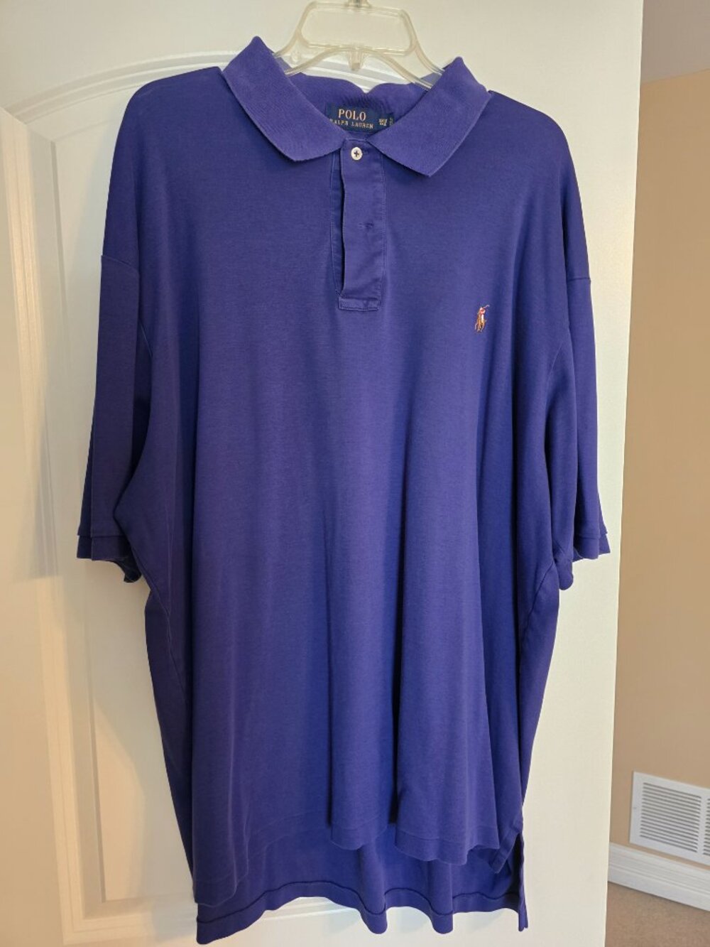 Polo Ralph Lauren Purple Pima Soft Touch Polo Shirt Mens 3XLT Big Tall